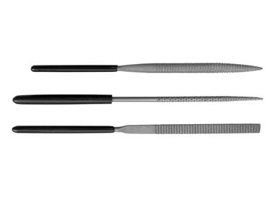 Wax Needle File, Set Of 3, Comfort Grip - Standard Image - 1