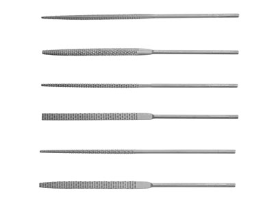 Vallorbe 140mm Wax Files, Cut 4,   Set Of 6