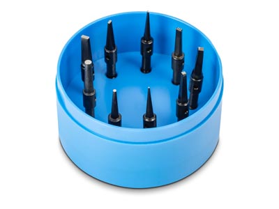 Badeco Hardened Silver Steel Tips  Mixed Box Of 9 - Standard Image - 2