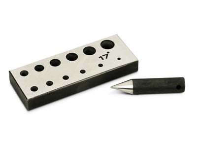 Wheatsheaf Round 17-degree, 12 Hole Collet Block And Punch - Standard Image - 1