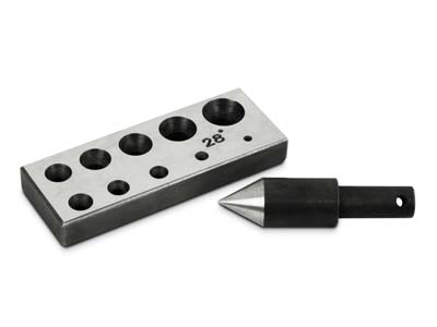 Wheatsheaf 28-degree, 10 Hole      Collet Block And Punch - Standard Image - 1