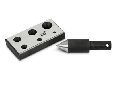 Wheatsheaf 28-degree, 6 Hole Collet Block And Punch - Standard Image - 1