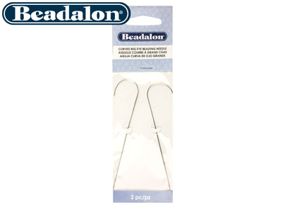 Beadalon Big Eye Curved Beading    Needles, Pack of 2 - Standard Image - 2