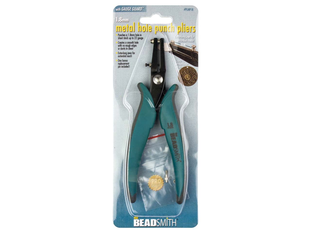 Beadsmith 1.8mm Hole Punch Pliers With Metal Guard - cooksongold.com