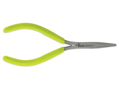 Micro-fine Mini Bent Flat Nose     Pliers With Springs 125mm/5