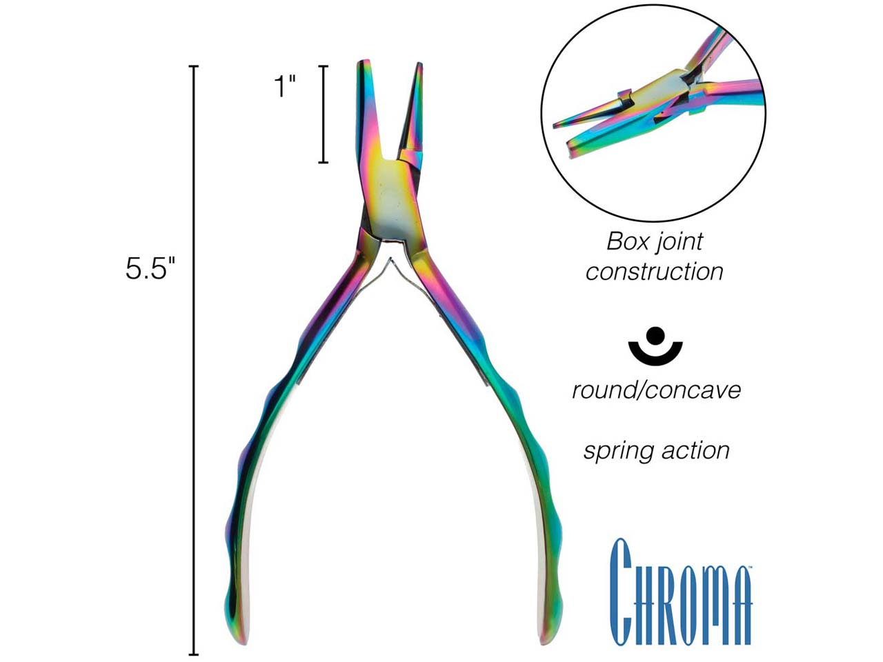 Chroma Series Round Concave Pliers