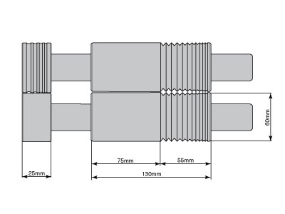 Durston Olivia C130 Combination    Rolling Mill 130mm With Extension  Rollers - Standard Image - 5