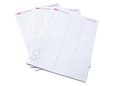 COLOP e-mark go Labels 48mm X 18mm, 30 Per Sheet, Pack of 10