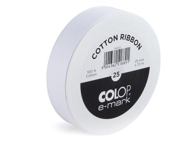 COLOP e-mark go Ribbon 25mm X 25m, 100 Cotton