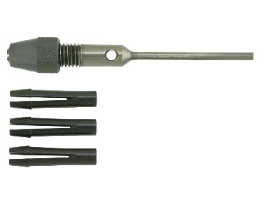 Pin Vice On 2.3mm Shank With 4     Collets - Standard Image - 1