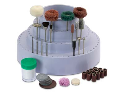 Foredom Jewellery Assortment Kit,  42 Pieces Including Rotating Burr  Holder - Standard Image - 1