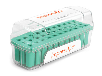 ImpressArt Letter Stamp Storage    Case Teal 6mm