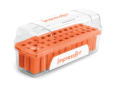 ImpressArt Letter Stamp Storage    Case Orange 6mm