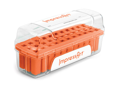 ImpressArt Letter Stamp Storage    Case Orange 6mm - Standard Image - 1