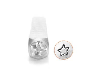 ImpressArt Fun Star Design Stamp   6mm - Standard Image - 1