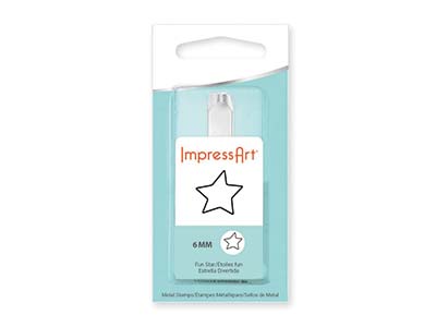 ImpressArt Fun Star Design Stamp   6mm - Standard Image - 2