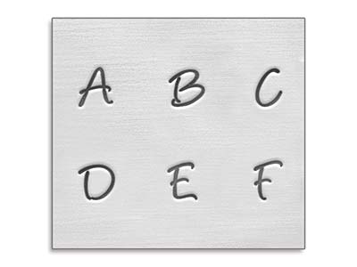 ImpressArt Basic Bridgette Letter  Stamp Set Uppercase 3mm - Standard Image - 2