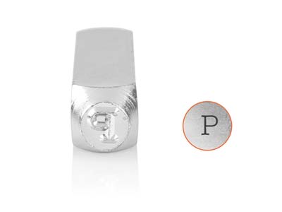 ImpressArt Typewriter Letter Stamp Uppercase 'P' 10mm - Standard Image - 1