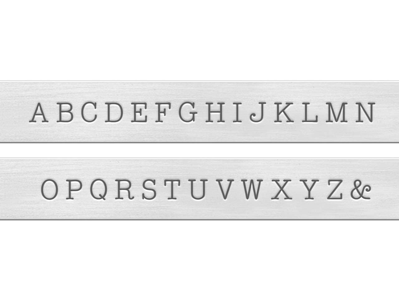 ImpressArt Typewriter Basic Letter Stamp Set Uppercase 3mm