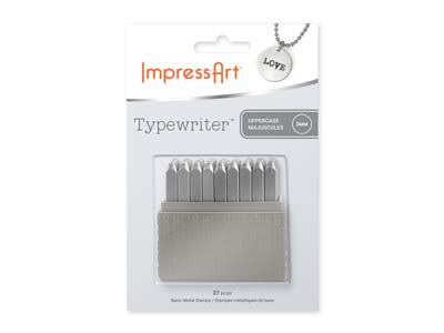 ImpressArt Typewriter Basic Letter Stamp Set Uppercase 3mm - Standard Image - 3