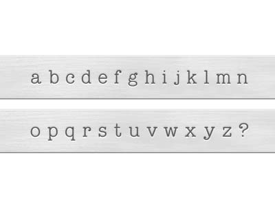 ImpressArt Typewriter Basic Letter Stamp Set Lowercase 3mm - Standard Image - 2