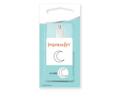 ImpressArt Signature Crescent Moon Design Stamp 9.5mm - Standard Image - 2