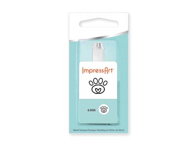 ImpressArt Simple Strike Jig 6 Mm – Maschera Per Incisione E Timbro – Include Timbro A Cuore – Colore Blu