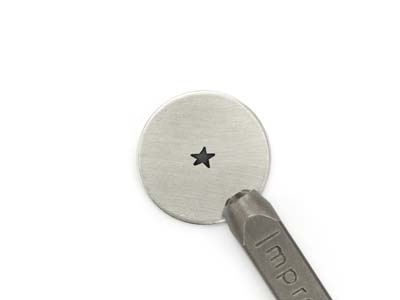 ImpressArt Signature Angled Solid  Star Design Stamp 3mm - Standard Image - 1