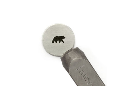ImpressArt Signature Bear Design   Stamp 9.5mm - Standard Image - 1