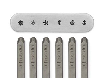 ImpressArt Nautical Signature      Design Stamp 3mm Pack of 6 - Standard Image - 1
