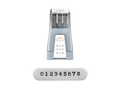 ImpressArt Slate Midrange Number   Stamp Set 3mm - Standard Image - 2