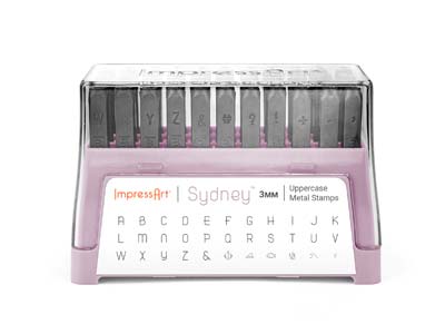 ImpressArt Sydney Midrange Letter  Stamp Set Uppercase 3mm - Standard Image - 1