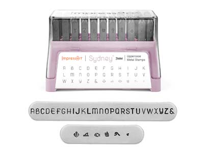 ImpressArt Sydney Midrange Letter  Stamp Set Uppercase 3mm - Standard Image - 2