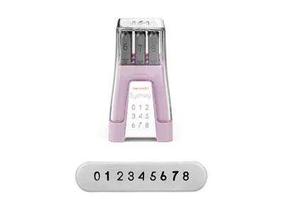 ImpressArt Sydney Midrange Number  Stamp Set 3mm - Standard Image - 2