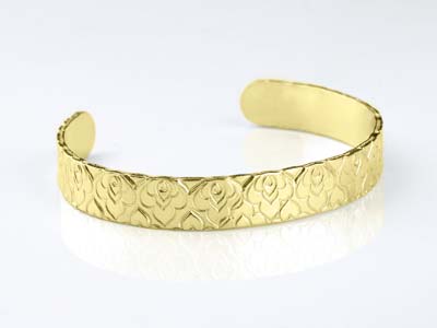 ImpressArt Brass Cuff Bangle       150x10mm Stamping Blank Pack of 4 - Standard Image - 4