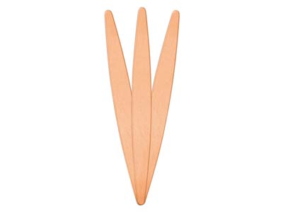 ImpressArt Tapered Copper Cuff     Bangle 150x16mm Stamping Blank     Pack of 3 - Standard Image - 2