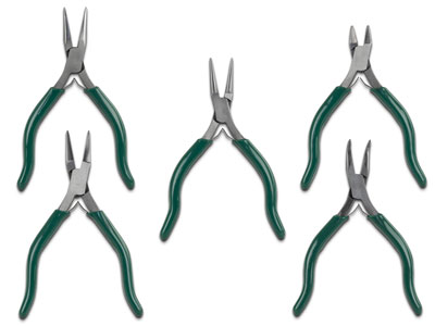 Jewellers Pliers Kit In Protective Canvas Storage Wrap, 5 X 120mm - Standard Image - 2