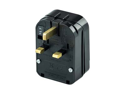 EU Shucko Round 2 Pin Plug To UK 3 Pin Plug Converter - Standard Image - 3