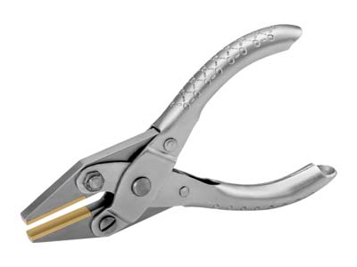 Classic Parallel Action Pliers     Brass Flat Jaw 125mm - Standard Image - 3