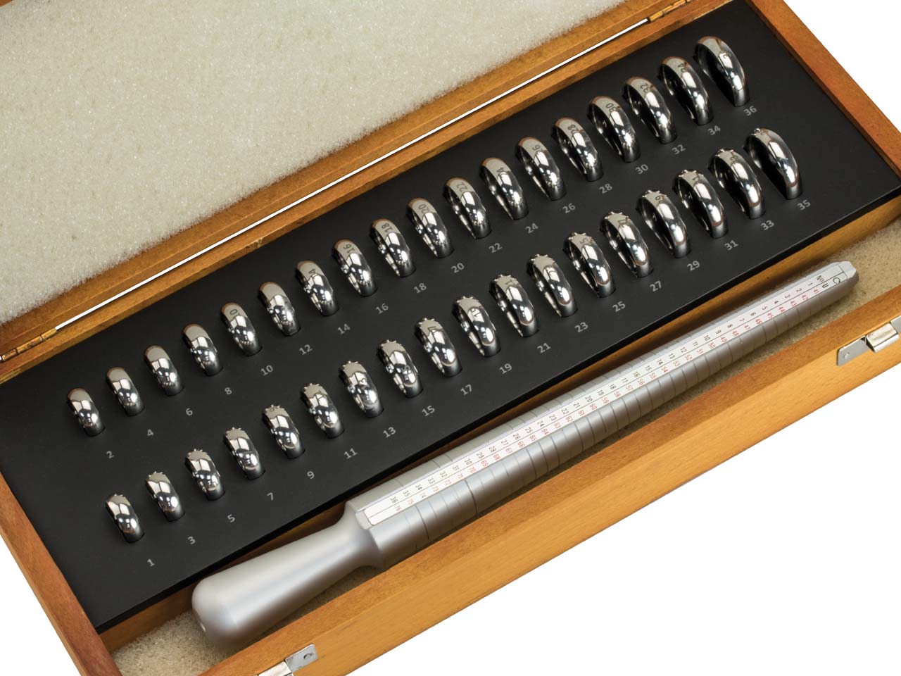 Wedding Ring Gauge Set Comfort Fit 1 36 European