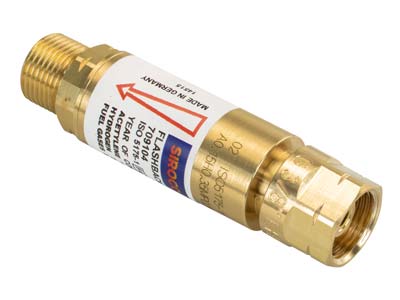 Sirocco Propane Flashback Arrestor