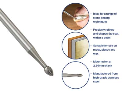 Bench Essentials By Cooksongold    Burr Bud 1.0mm - Standard Image - 5