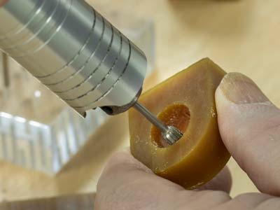 Bench Essentials By Cooksongold    Cylinder Wax Burr 5.0mm - Standard Image - 3