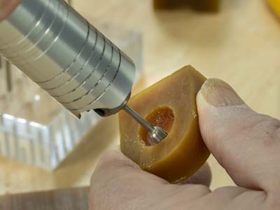 Bench Essentials By Cooksongold    Cylinder Wax Burr 8.0mm - Standard Image - 3