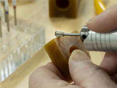 Bench Essentials By Cooksongold    Pear Wax Burr 8.0mm - Standard Image - 3