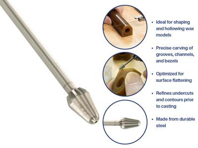 Bench Essentials By Cooksongold Bud Wax Burr 5.0mm - Standard Image - 4