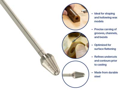 Bench Essentials By Cooksongold Bud Wax Burr 8.0mm - Standard Image - 4