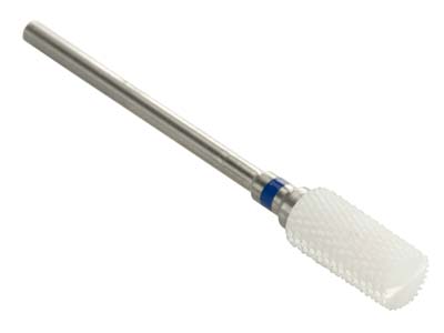 Bench Essentials By Cooksongold    Ceramic Burr Cylinder Cut, Medium  Grit Blue, 6mm - Standard Image - 1