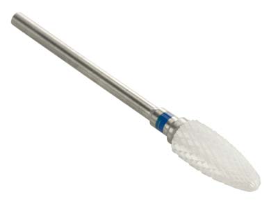 Bench Essentials By Cooksongold    Ceramic Burr Bullet, Medium Grit   Blue, 6mm - Standard Image - 1