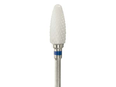 Bench Essentials By Cooksongold    Ceramic Burr Bullet, Medium Grit   Blue, 6mm - Standard Image - 2